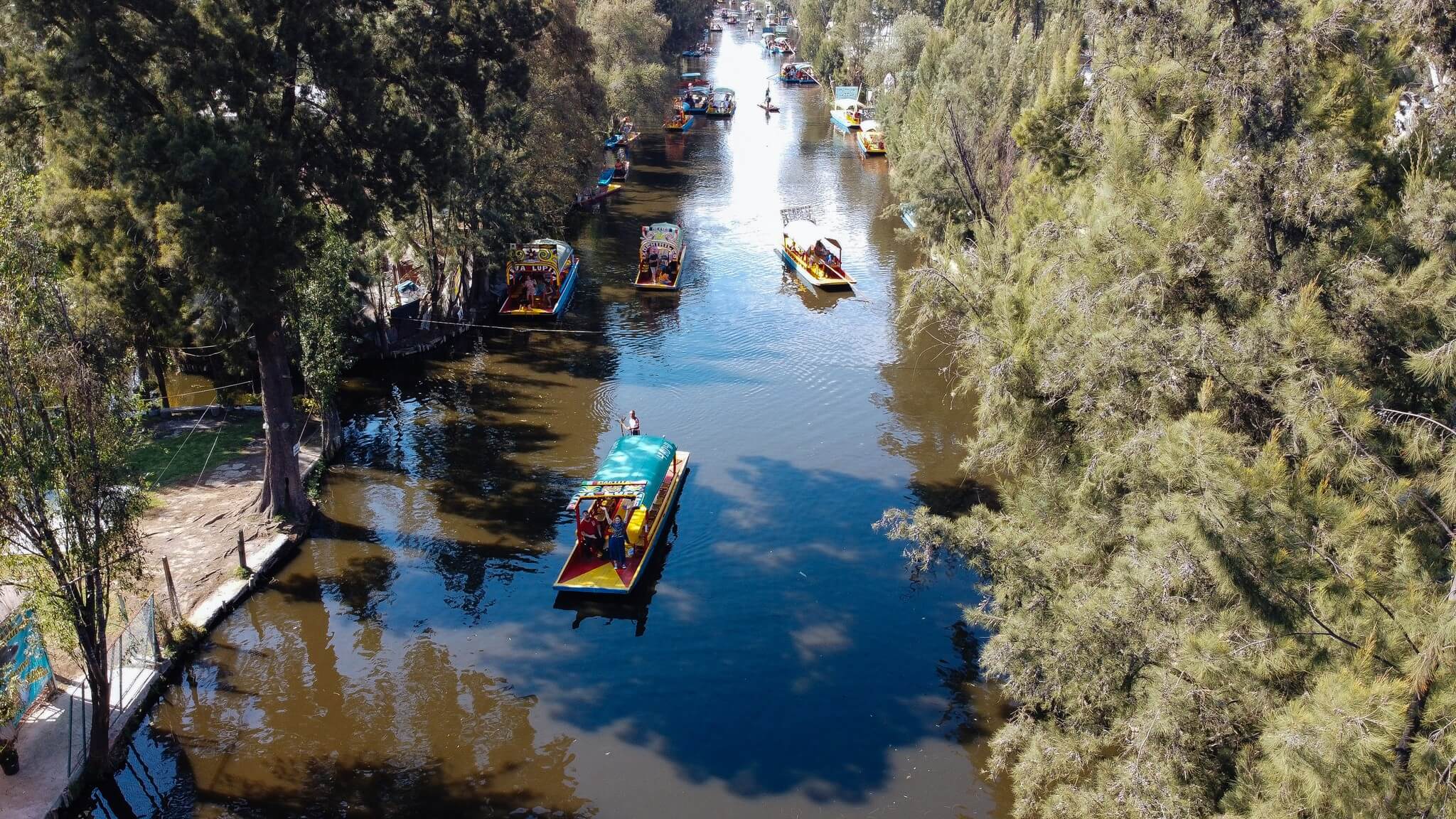 Gliding down the canals of Xochimilco Moments