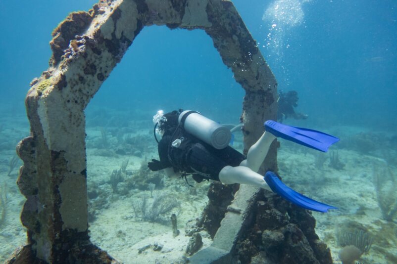 Underwater Museum of Art, by stnz.fi